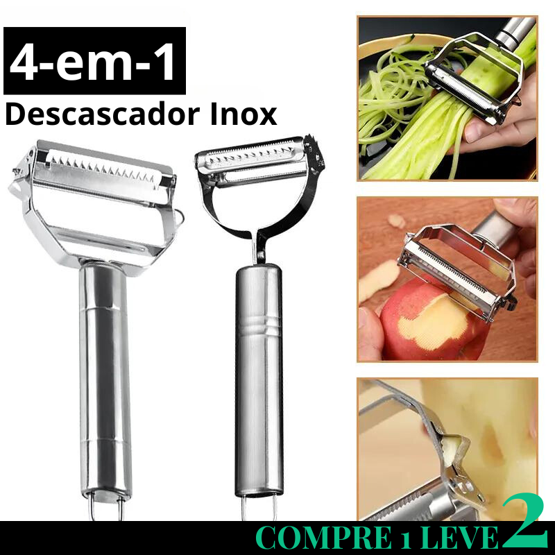 Descascador Multifuncional Inox [Compre 1 Leve 2]