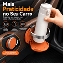 Porta Copos Dobrável para Carros - Couro Sintético Premium