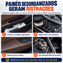 Porta Copos Dobrável para Carros - Couro Sintético Premium