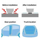 10Pcs Car Door Shock Absorber Buffer Pads, Universal Silent Door Closing Anti-Collision Stickers, Auto Door Damping Protector Cu