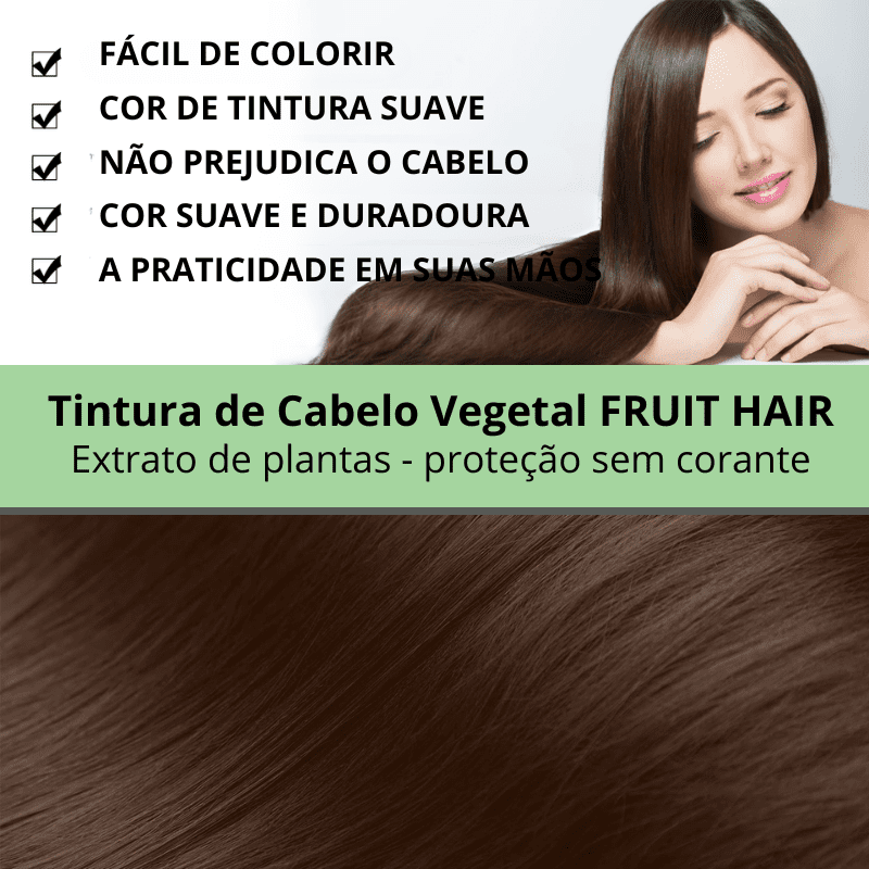 Tintura de Cabelo Vegetal - Fruit Hair [COMPRE 1 LEVE 2]